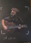 Guitariste 2026 acryl & huile s/ carton